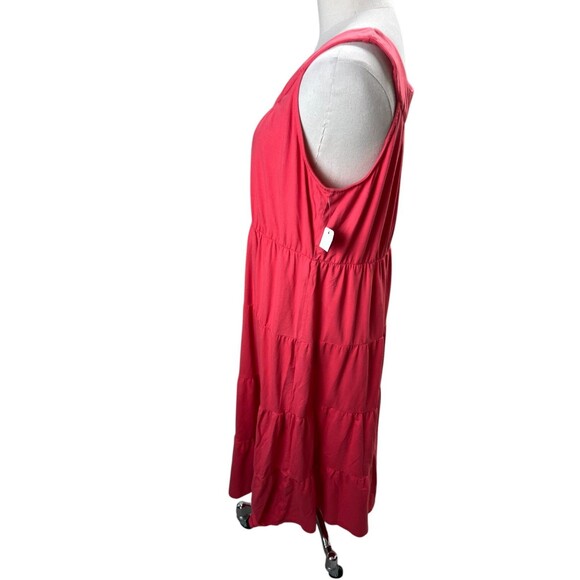 Russ Berens Dress Women's Size Large Pink Cotton Blend Shift Sleeveless - Picture 3 of 8
